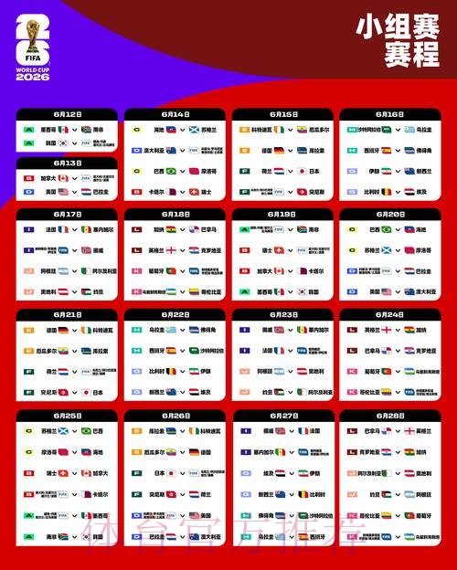 2026世界杯赛程一览观看指南在哪里看